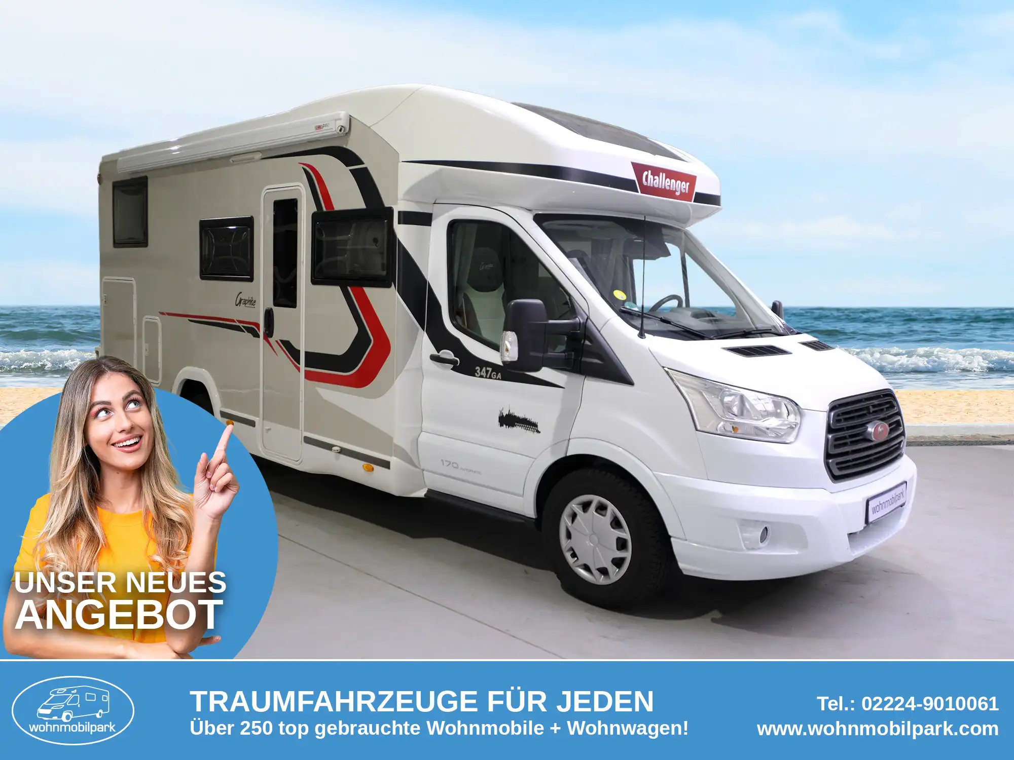 CHALLENGER Graphite 347 GA Edition Teilintegrierter gebraucht kaufen in Bad Honnef